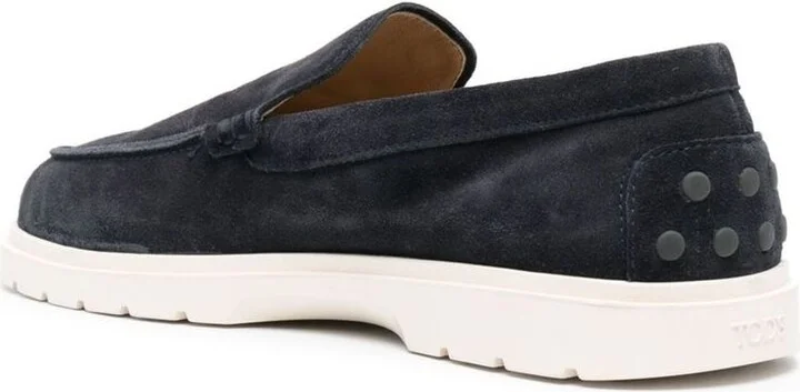 Tod'S Navy Leather Loafers - Image 4