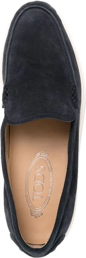 Tod'S Navy Leather Loafers - Image 7