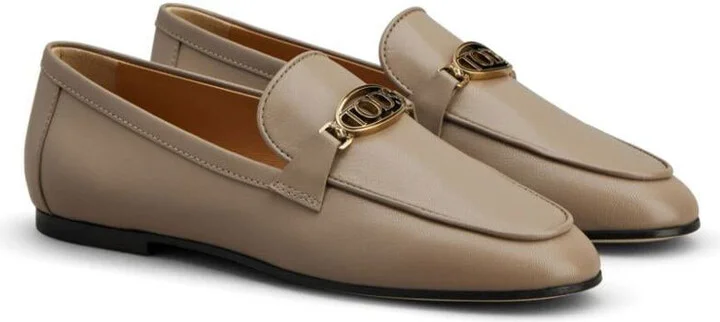 Tod'S Oval Logo Leather Loafer Shoes - Image 2