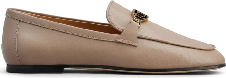 Tod'S Oval Logo Leather Loafer Shoes