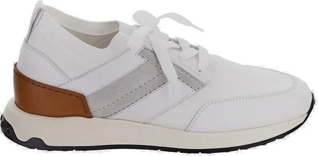 Tod's Panelled Mesh Lace-Up Sneakers