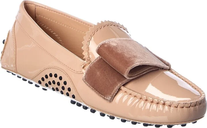 TOD's Patent & Velvet Loafer