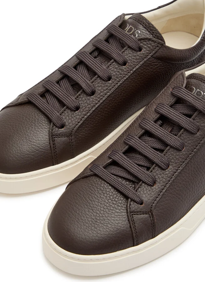 Tods Pebbled Leather Sneakers - Image 3