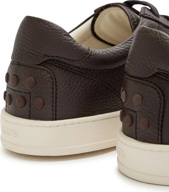 Tods Pebbled Leather Sneakers - Image 4