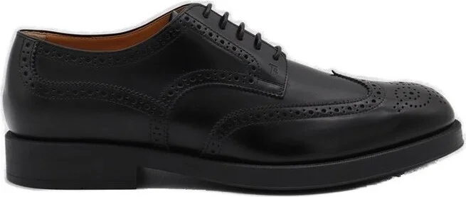 Tod's Perforted Detail Lace-Up Shoes