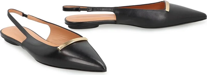 Tod'S Pointy-Toe Slingback Ballet Flats - Image 3