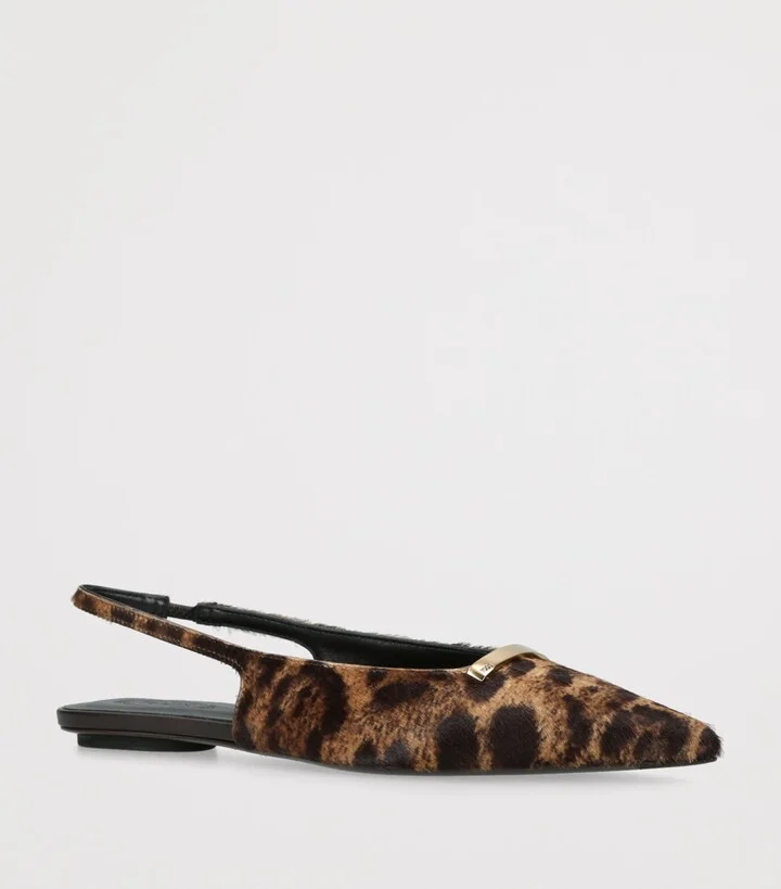 Tod's Pony Fur Barretta Cuoio Slingbacks - Image 3
