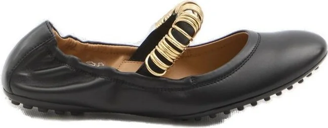 Tod's Ring Embellished Ballerinas