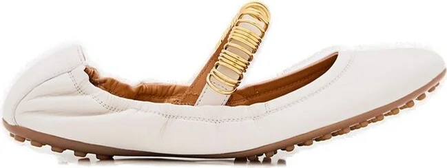 Tod's Ring Embellished Ballerinas