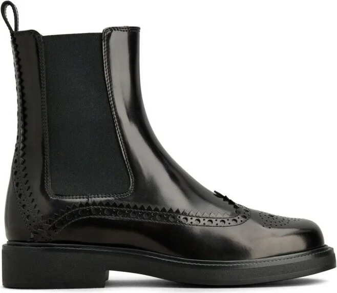 Tods Round Toe Ankle Boots