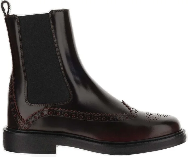 Tods Round Toe Ankle Boots