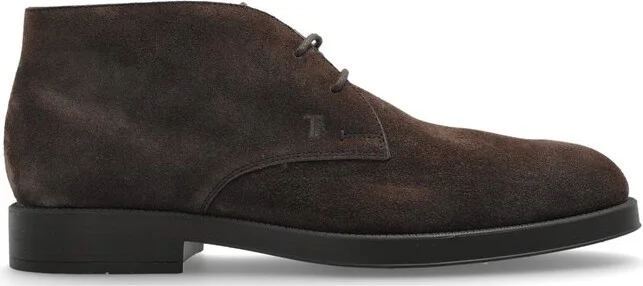 Tod's Round Toe Lace Up Boots