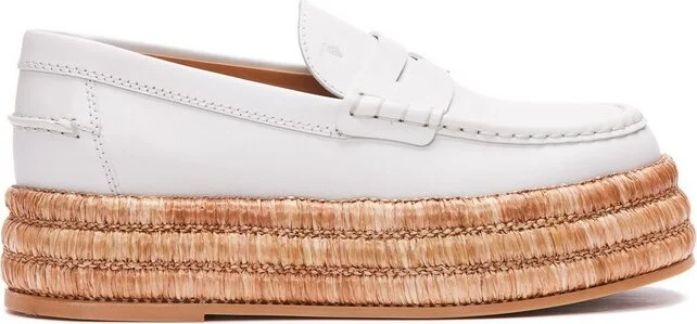 Tod's Round-Toe Platform Loafers