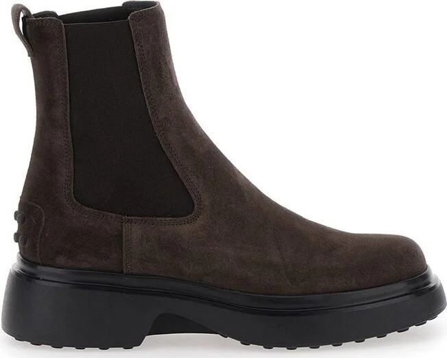 Tod's Round Toe Slip On Boots