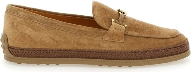 Tod's Round Toe Slip-On Loafers