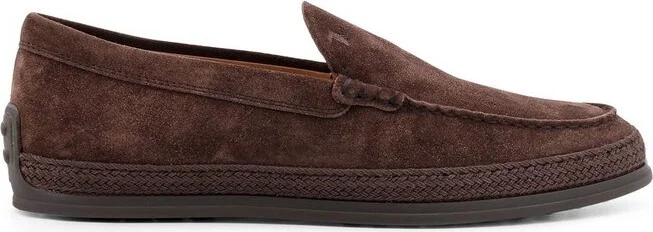 Tod's Round Toe Slip-On Loafers