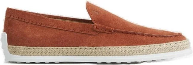 Tod's Round Toe Slip On Loafers