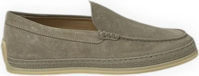 Tod's Round Toe Slip On Loafers