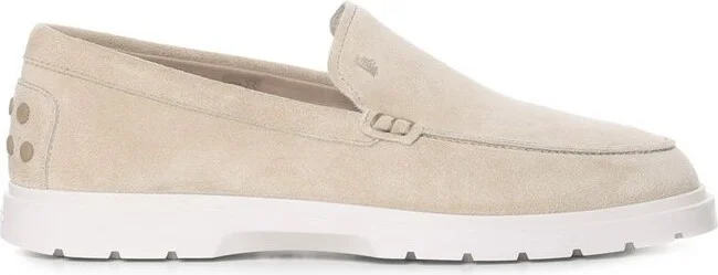 Tod's Round Toe Slip-On Loafers