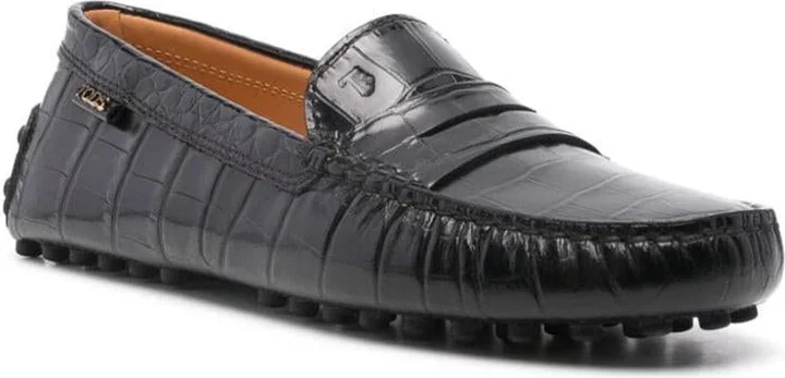 Tod'S Rubber Loafer Crocodile Print Shoes - Image 2