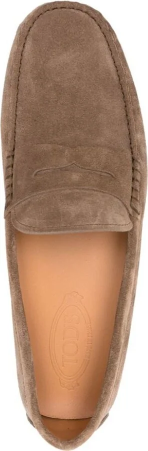 Tod'S Rubber Suede Loafer Shoes - Image 4