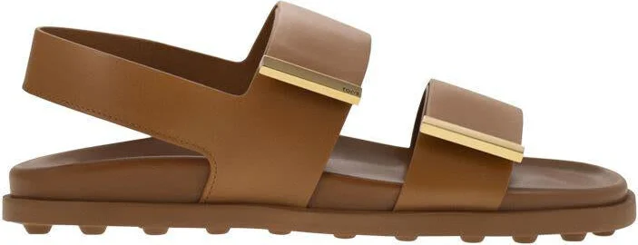 Tod'S Sandal With Two Leather Straps