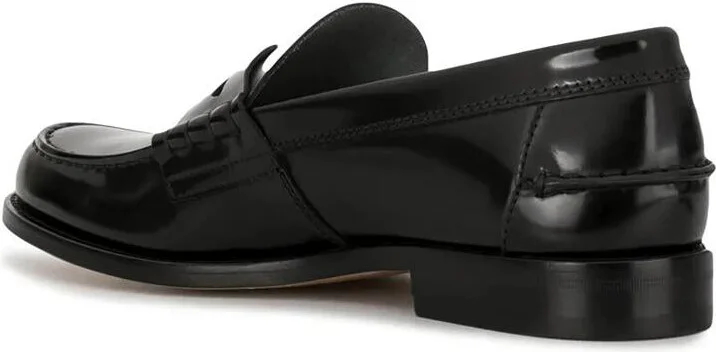 Tod'S Semi-Shiny Leather Penny Loafers Shoes - Image 3