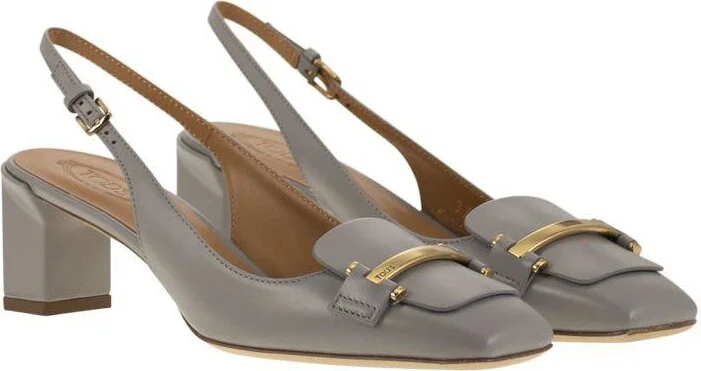 Tod'S Slingback Leather Décolleté - Image 4