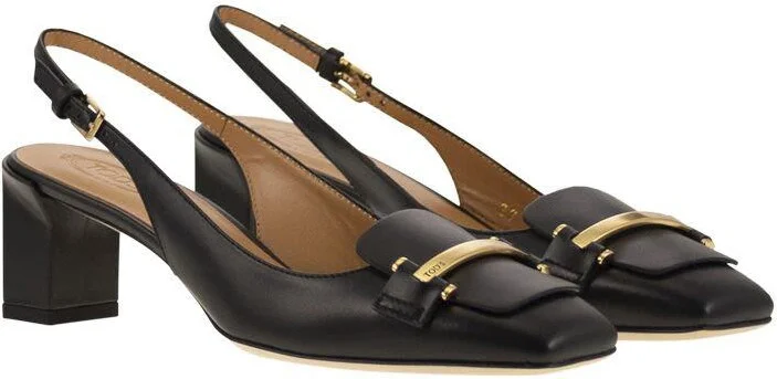 Tod'S Slingback Leather Décolleté - Image 4