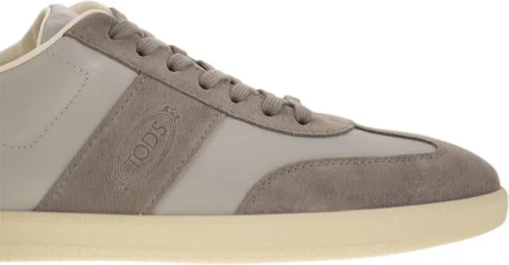 Tod'S Smooth Leather And Suede Tabs Sneakers - Image 6