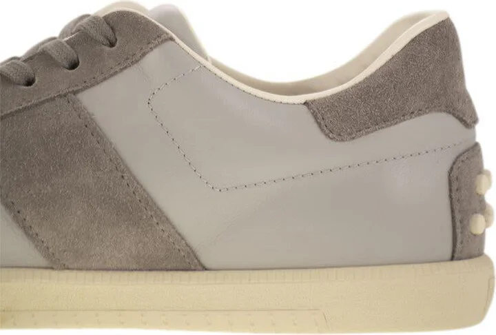 Tod'S Smooth Leather And Suede Tabs Sneakers - Image 7