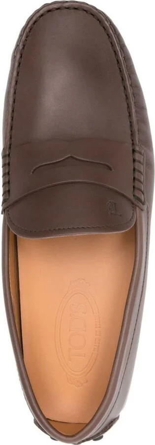 Tod'S Smooth Leather Gommino Driving Loafers Shoes - Image 4