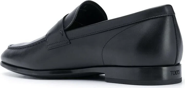 Tod'S Smooth Leather Penny Loafers With Embossed Rubber Pebbles Shoes - Image 3