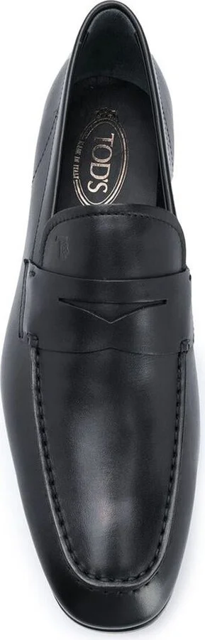 Tod'S Smooth Leather Penny Loafers With Embossed Rubber Pebbles Shoes - Image 4