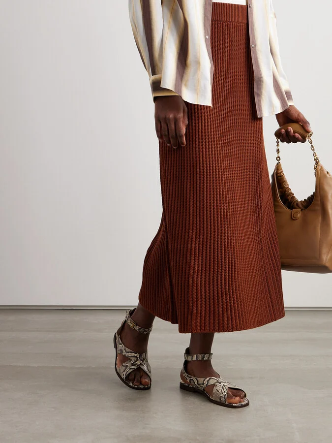 Tod's - Snake-effect Leather Sandals - Animal print - Image 2