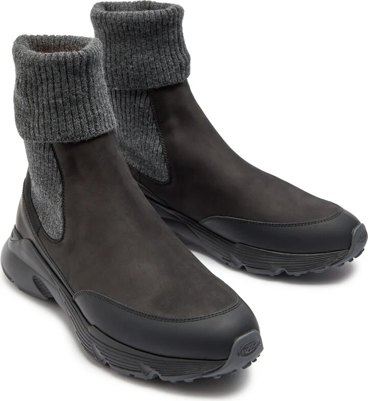 Tods Sport Run Nubuck Ankle Boots - Image 3