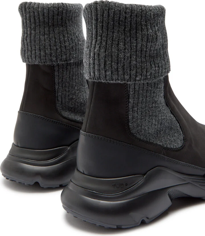 Tods Sport Run Nubuck Ankle Boots - Image 4