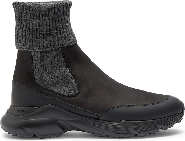Tods Sport Run Nubuck Ankle Boots