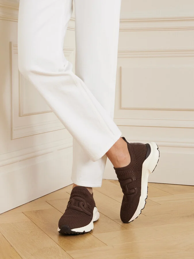 Tod's - Stretch-knit Slip-on Sneakers - Brown - Image 2