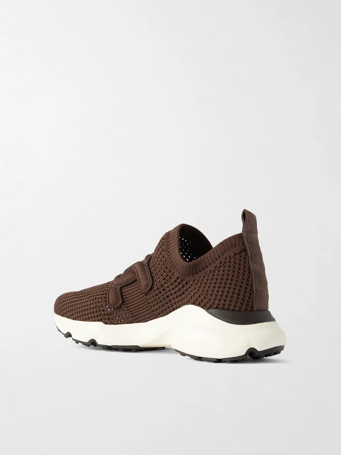 Tod's - Stretch-knit Slip-on Sneakers - Brown - Image 3