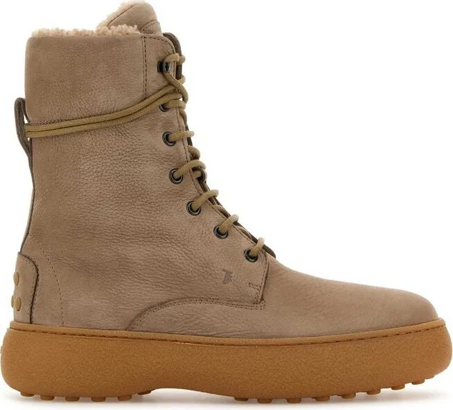 Tod's Stud Embellished Lace-Up Boots
