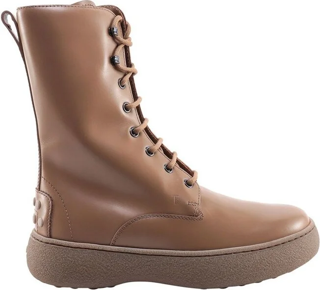 Tod's Studded Laced Ankle Boots