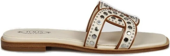 Tod's Studded Slip-On Sandals