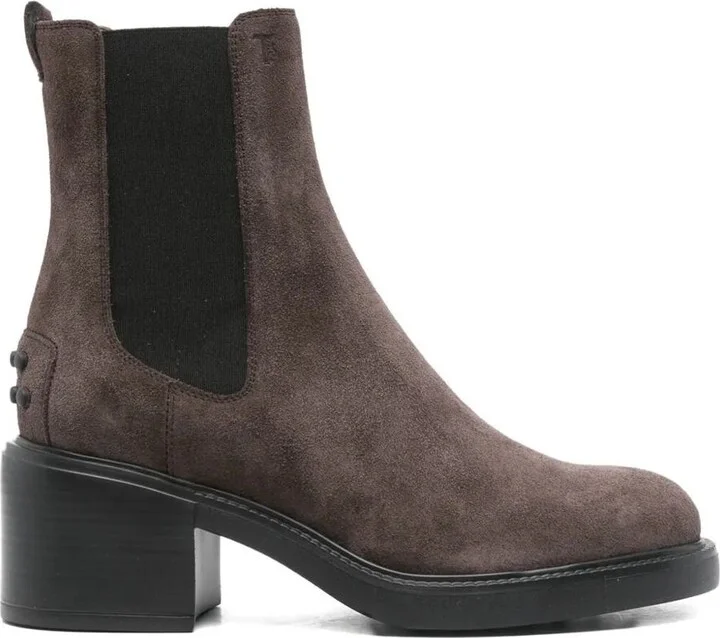 Tod'S Suede Ankle Boots Shoes