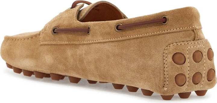 TOD'S suede biscuit leather loafers with rubber sole - Image 2