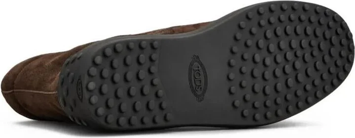 Tod'S Suede Gommino Combat Boots Shoes - Image 4