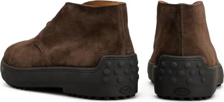 Tod'S Suede Gommino Desert Boots Shoes - Image 3