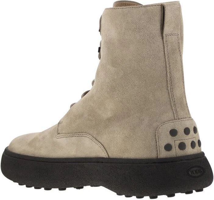 Tod'S Suede Lace-Up Boot - Image 3