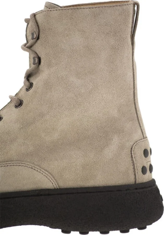 Tod'S Suede Lace-Up Boot - Image 7