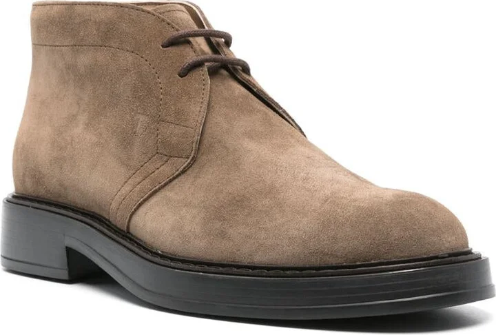 Tod'S Suede Leather Ankle Boot Shoes - Image 2